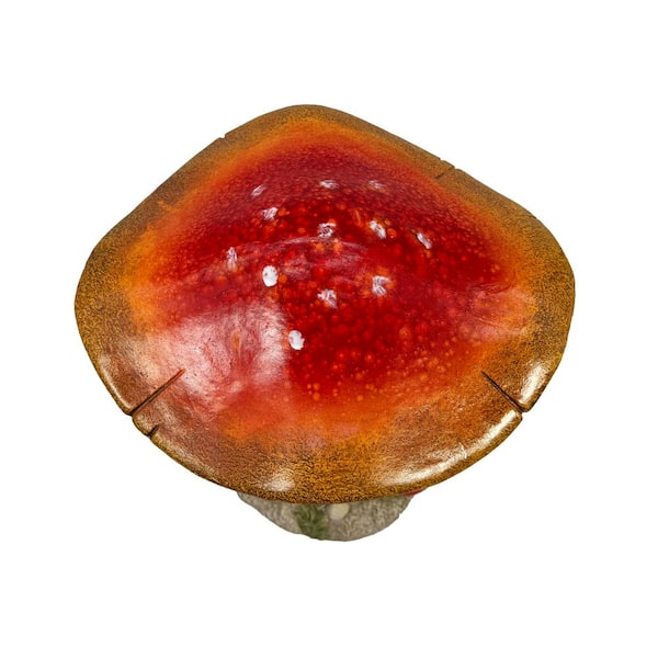 mushroom　0102 ♡ Red Cap Mushroom Resin Garden Statue 15.6 in. FB43482 - The
