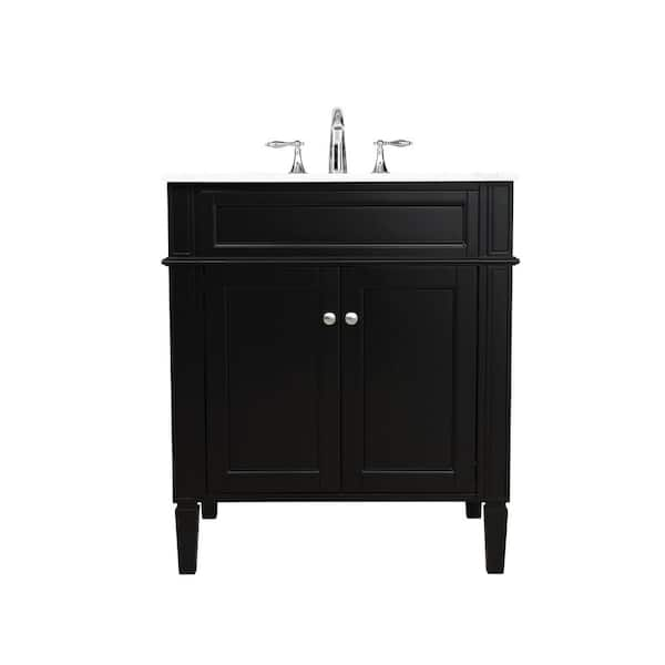 Design Element Christine 35 Single Bathroom Vanity Set - Espresso