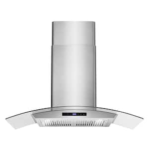 36 in. Vista Collection 380 CFM Ducted Wall Mount Range Hood, Touch Controls, LED Lights, Stainless Steel