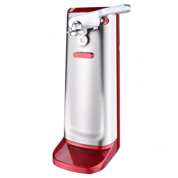 Electric Can Opener Automatic Stainless Steel Slim Opener with Knife Sharpener Bottle Opener for Arthritis 1 Piece