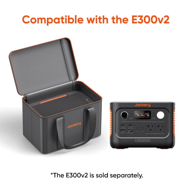 Jackery Small Size Carrying Case for E600 V2 and E300 V2, Water