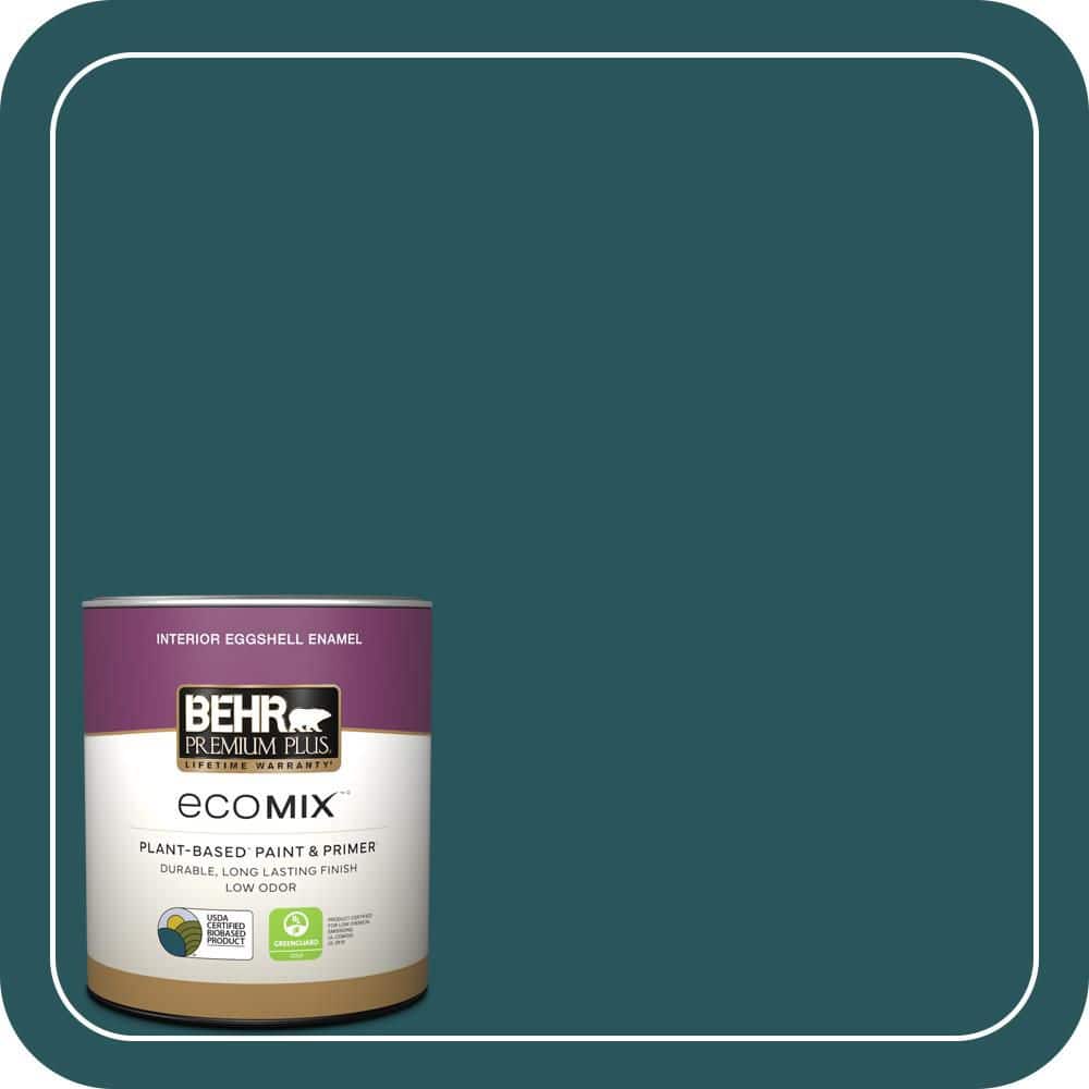 1 qt. #MQ6-01 Ocean Abyss Eggshell Enamel EcoMix Plant-Based Interior Paint & Primer price history on PriceWatchPro