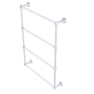 Pacific Beach 24 in. 4-Tier Ladder Towel Bar with Groovy Accents in Polished Chrome