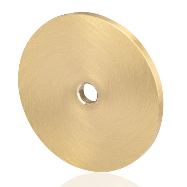 Wudkey 10-Pack 1.25 in. Solid Brass Cabinet Knobs Back Plates, Rounded Ring Cabinet Pulls BackPlates