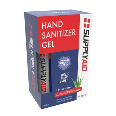 16 oz. 80% Alcohol Hand Sanitizer Gel with Soothing Aloe (FDA # 74035-1051-5)