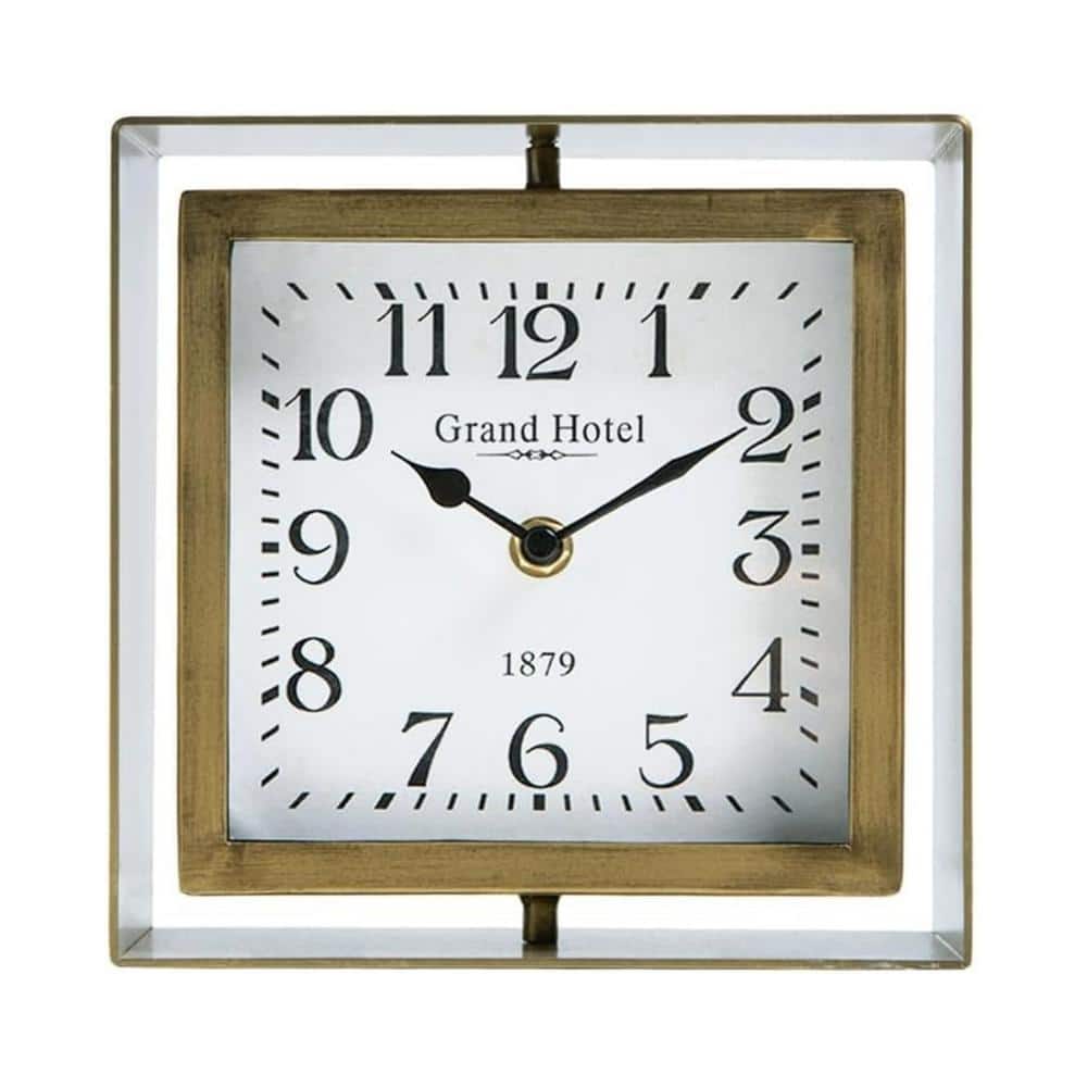 Aoibox Rotating Table Clock, Non-Ticking Silent Battery