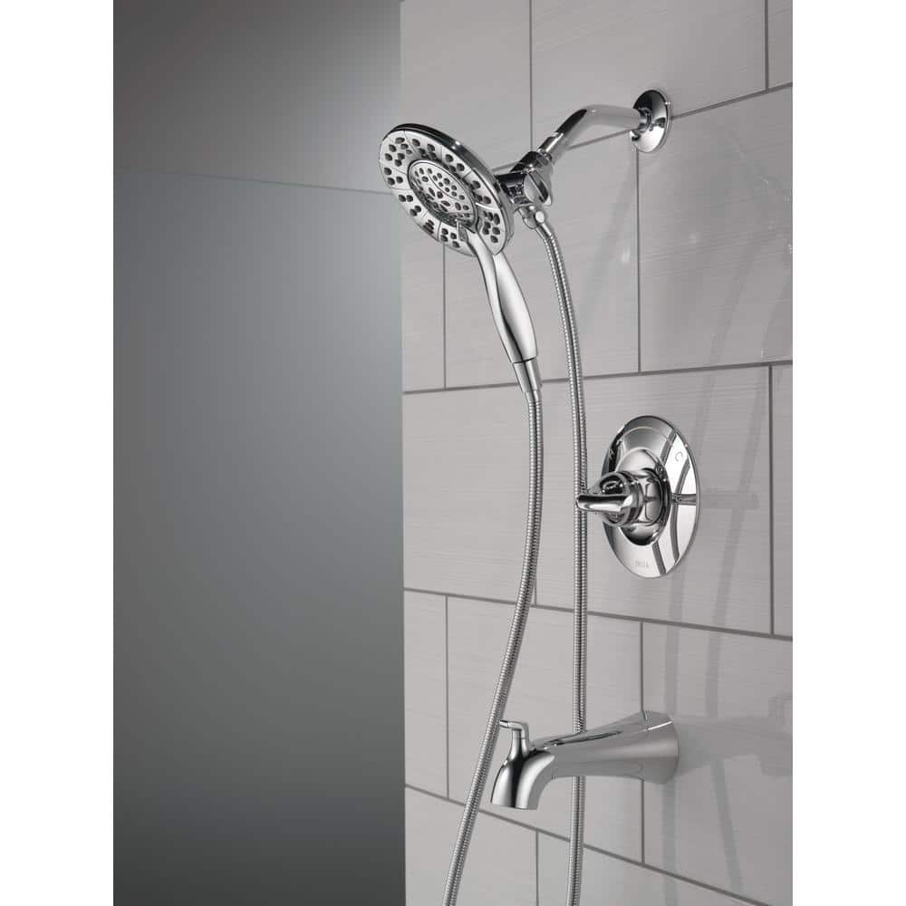 Chrome Dual-Function Wall Mounted Shower Faucet Set