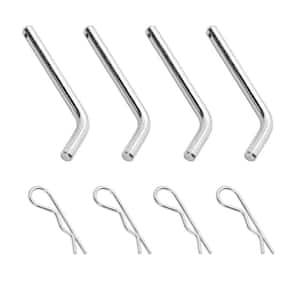 Mounting Pins and Clips for Fifth Wheel Rails - 1/2 in. x 4-1/4 in., (Pack of 4)