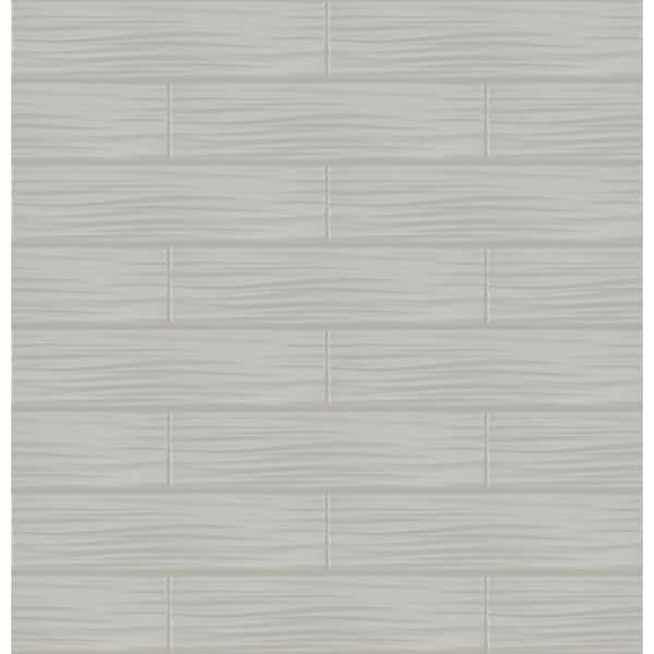 MSI Gray Riptide 4 in. x 16 in. Matte Ceramic Subway Wall Tile (17.76 ...