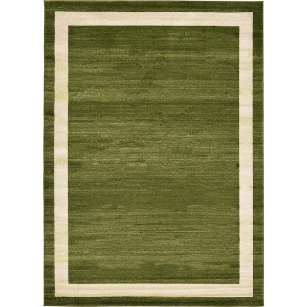 Del Mar Maria Olive Green 7' 0 x 10' 0 Area Rug