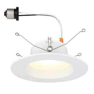 5 in. and 6 in. White 3000K Integrated LED High Lumen Recessed Can Light Trim