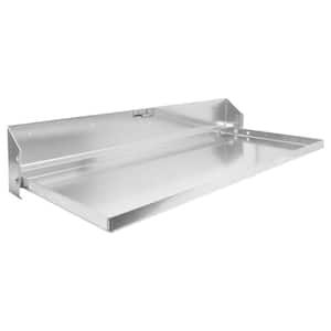 Fold-Down Aluminum Work Station for Race Trailer, Garage, Shop, Enclosed Trailer, Toy Hauler 32 in. x 14 in.