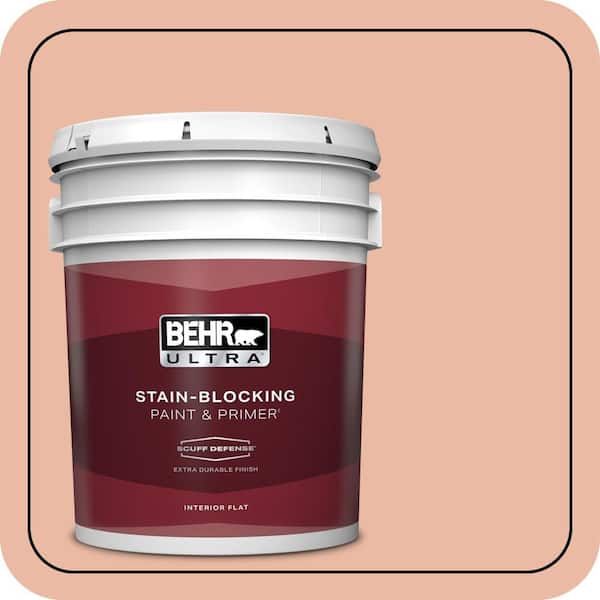 BEHR ULTRA 5 gal. #M200-3 Sunset Drive Extra Durable Flat Interior Paint & Primer