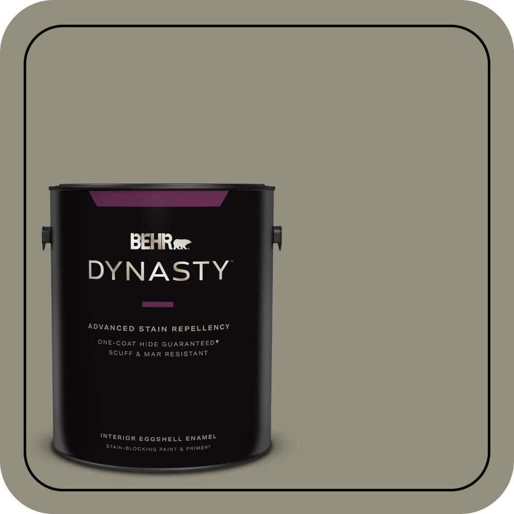1 gal. #N350-5 Muted Sage One-Coat Hide Eggshell Enamel Interior Stain-Blocking Paint & Primer price history on PriceWatchPro