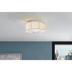 Sea Gull Lighting 15" Brushed Nickel LED Flush Mount Ceiling Light - Selectable CCT