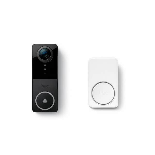 Secure Smart Wi-Fi Wired HD Video Doorbell Camera with 2-Way Talk and Wireless Plug-In Doorbell Chime Combo (1-Pack)