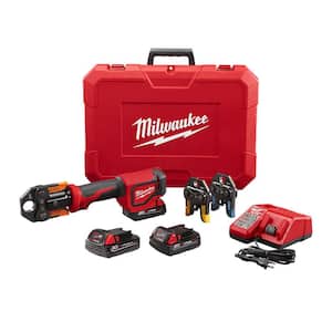 Spring Loaded Alignment Tool Milwaukee M18 18V Lithium-Ion Cordless Short Throw PEX Press Tool Kit ...