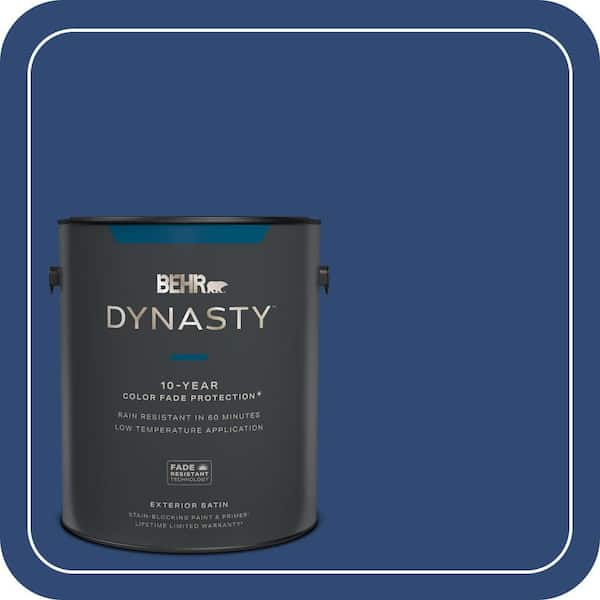 BEHR DYNASTY 1 gal. #S-H-590 Sailboat Satin Enamel Exterior Stain-Blocking Paint & Primer