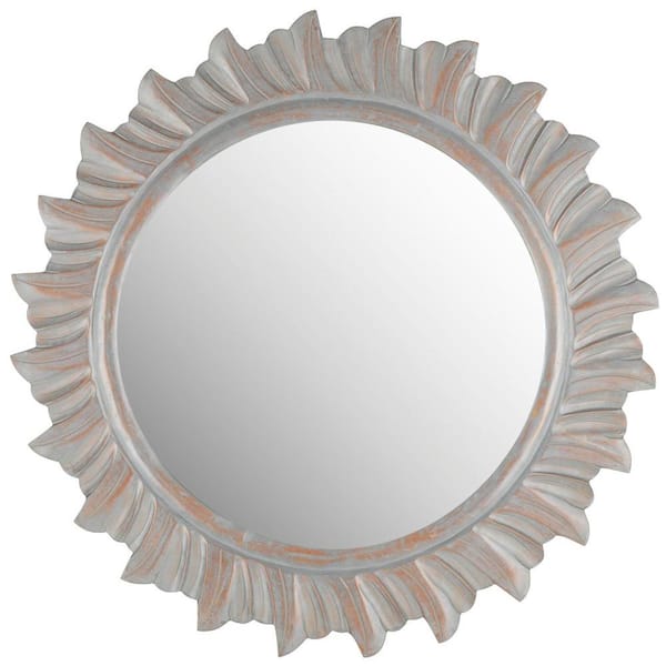 SAFAVIEH By the Sea 29 in. x 29 in. solid Wood Framed Mirror