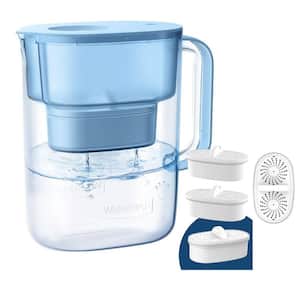 200-Gallon Long-Life Lucid 10-Cup Water Filter Pitcher and WD-PF-01A Plus Replacement Filters