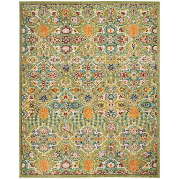 Nourison Allur Sage Ivory 8 ft. x 10 ft. Bohemian Transitional Area Rug