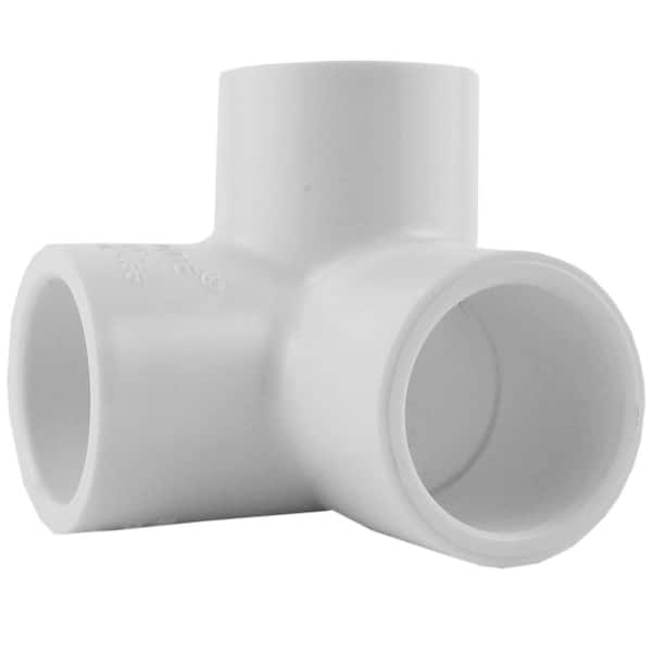 Charlotte Pipe 1-1/2 in. Sch. 40 PVC 90-Degree Elbow Fitting with Side Outlet