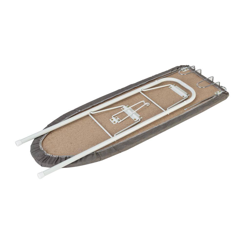 Compact Gray and White Steel Tabletop Ironing Board
