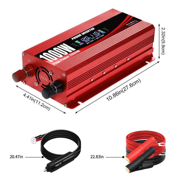 1000w inverter cigarette lighter DEWALT 1000-Watt Portable Car Power with Triple USB Ports DXAEPI1000 the best solution for your moveable life. cigarette lighter power adapter/1000