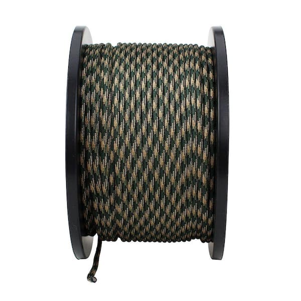 1/8 in. x 1 ft. Green Camouflage Paracord Rope