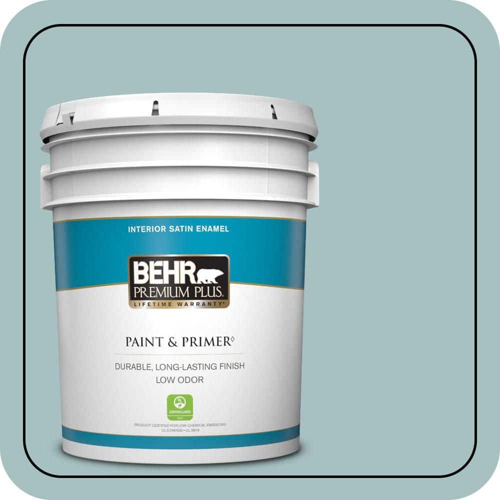 5 gal. #500F-4 Swan Sea Satin Enamel Low Odor Interior Paint & Primer price history on PriceWatchPro