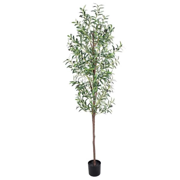 Cubilan 6 ft. Artificial Tall Faux Olive Trees in Pot