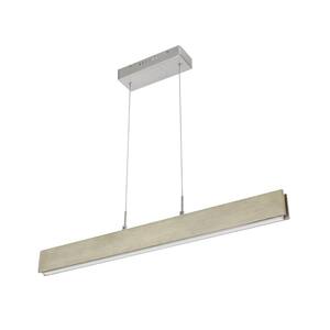 Eglo Climene 46.25 in. W x 72 in. H Integrated LED Brushed