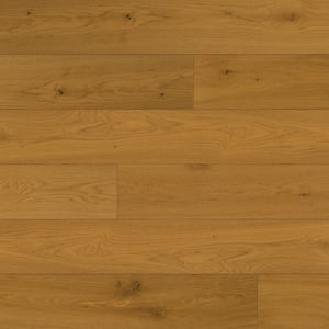 Newport French Oak Cove 0.12 in. T x 7.5 in. W Click-Lock Wire Brushed Engineered Hardwood Flooring (23.31 sq. ft./ctn)