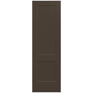 30 in. x 96 in. Monroe Dark Chocolate Painted Smooth Solid Core Molded Composite MDF Interior Door Slab