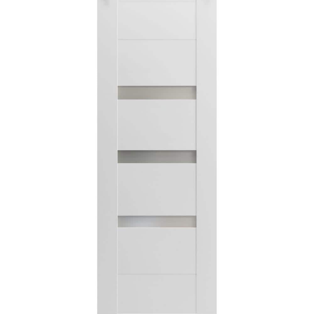 18 in. x 84 in. Solid MDF Frosted glass White Interior Door Slab price history on PriceWatchPro