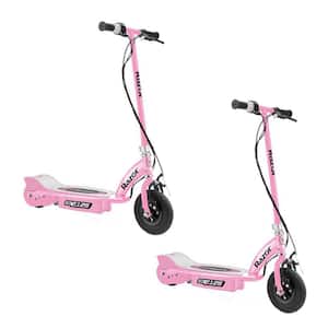 Motorized 24-Volt Rechargeable Girls Electric Scooter, Pink (2-Pack)