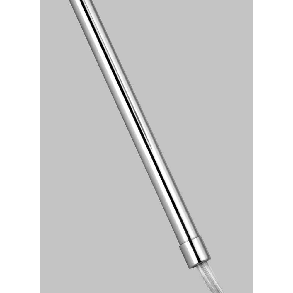 Matte White and Polished Nickel Swing Arm Wall Sconce