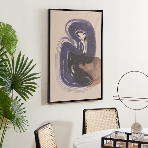 SAFAVIEH Continuity Framed Mixed Media Abstract Wall Art 36 in. x 24 in.