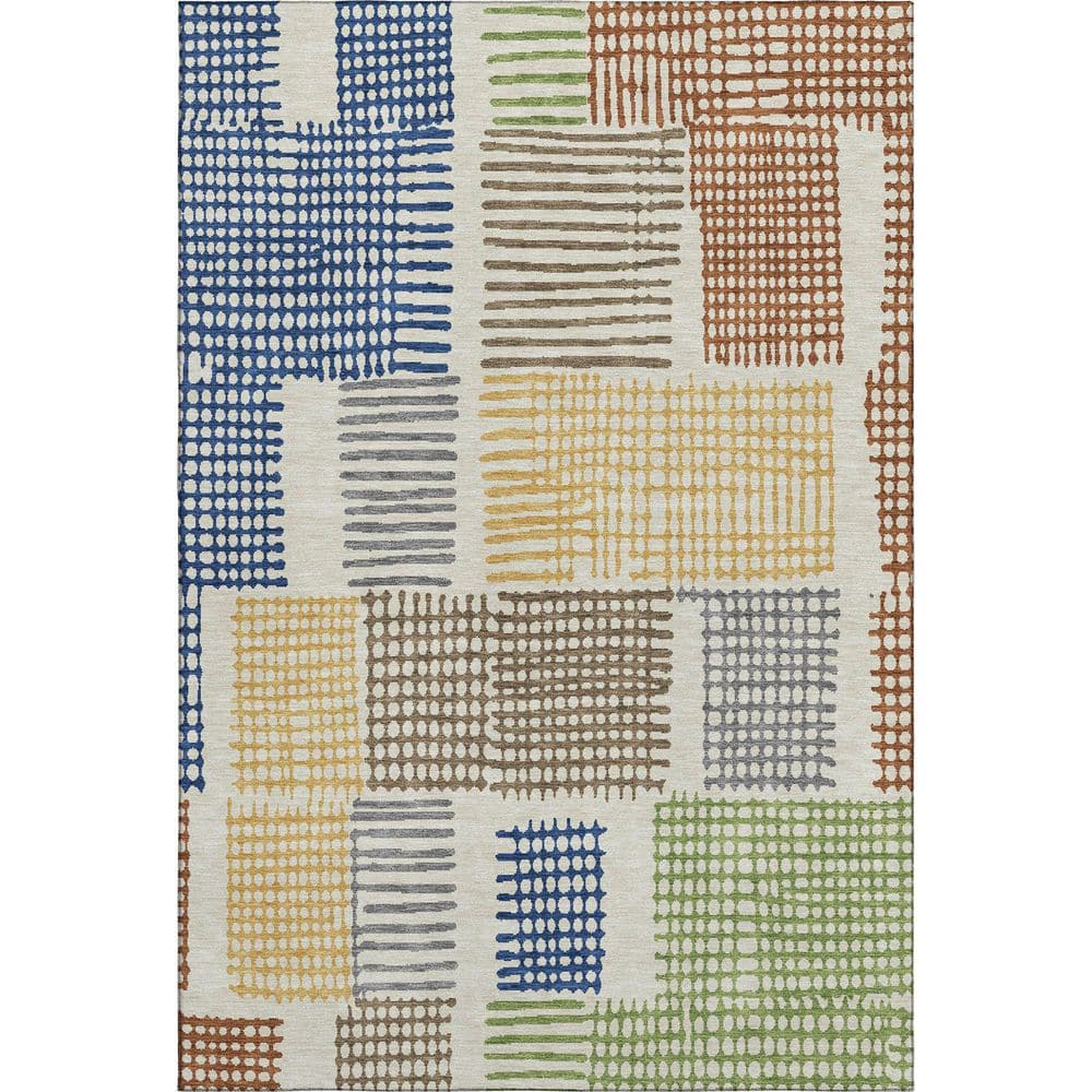 Mayfield Premium Machine Washable Abstract AMF1975 Putty 10 ft. x 14 ft. Area Rug price history on PriceWatchPro