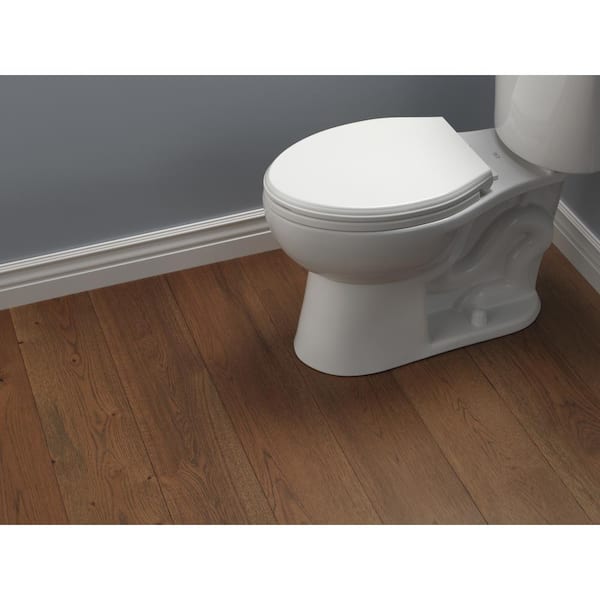 Elongated Slow-Close / Quick-Release Nightlight Seat in White 813902-N-WH