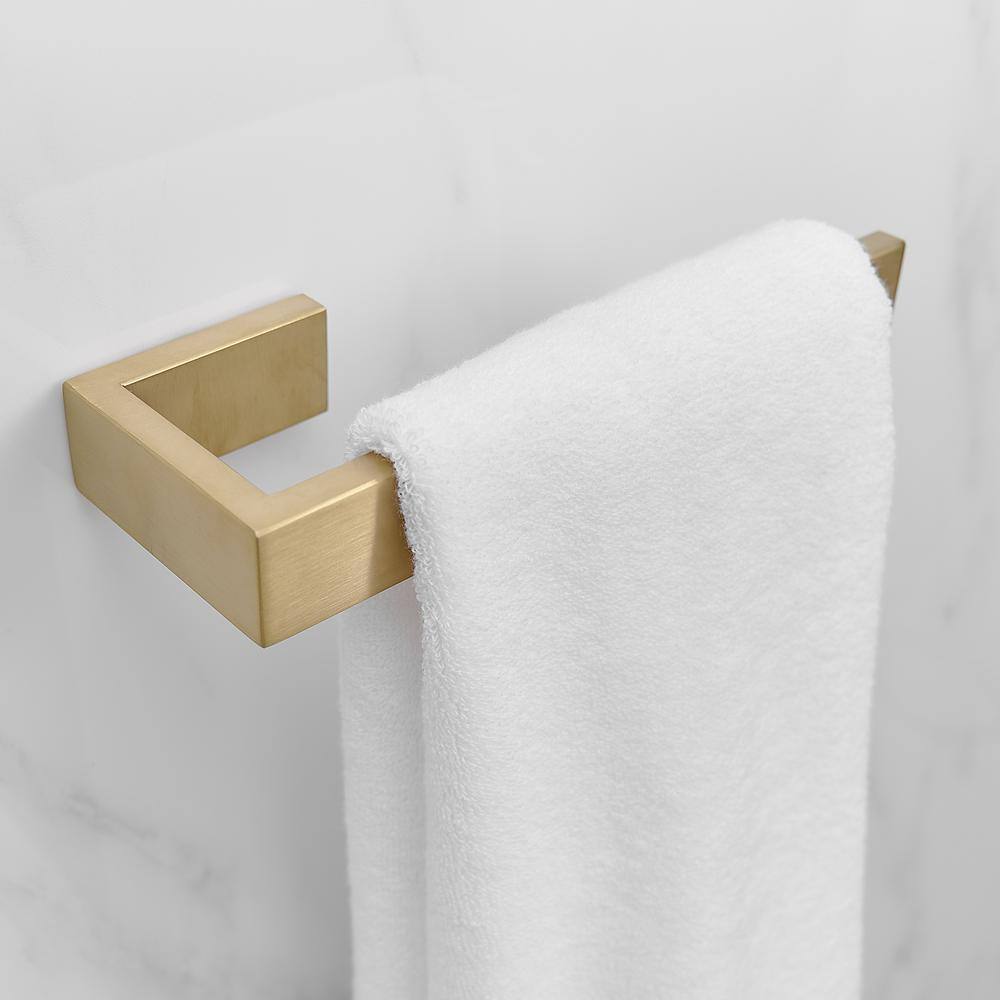 Brushed Gold Stainless Steel Wall Mounted Towel Rack Set