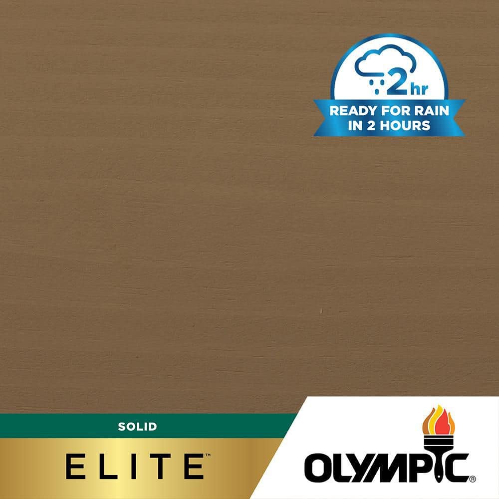Olympic - Elite 5 gal. SC-1083 Taupe Solid Advanced Exterior Stain and Sealer in One
