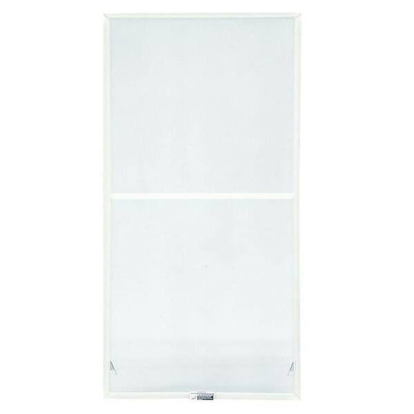 31-7/8 in. x 34-27/32 in. 200 and 400 Series White Aluminum Double-Hung TruScene Window Screen