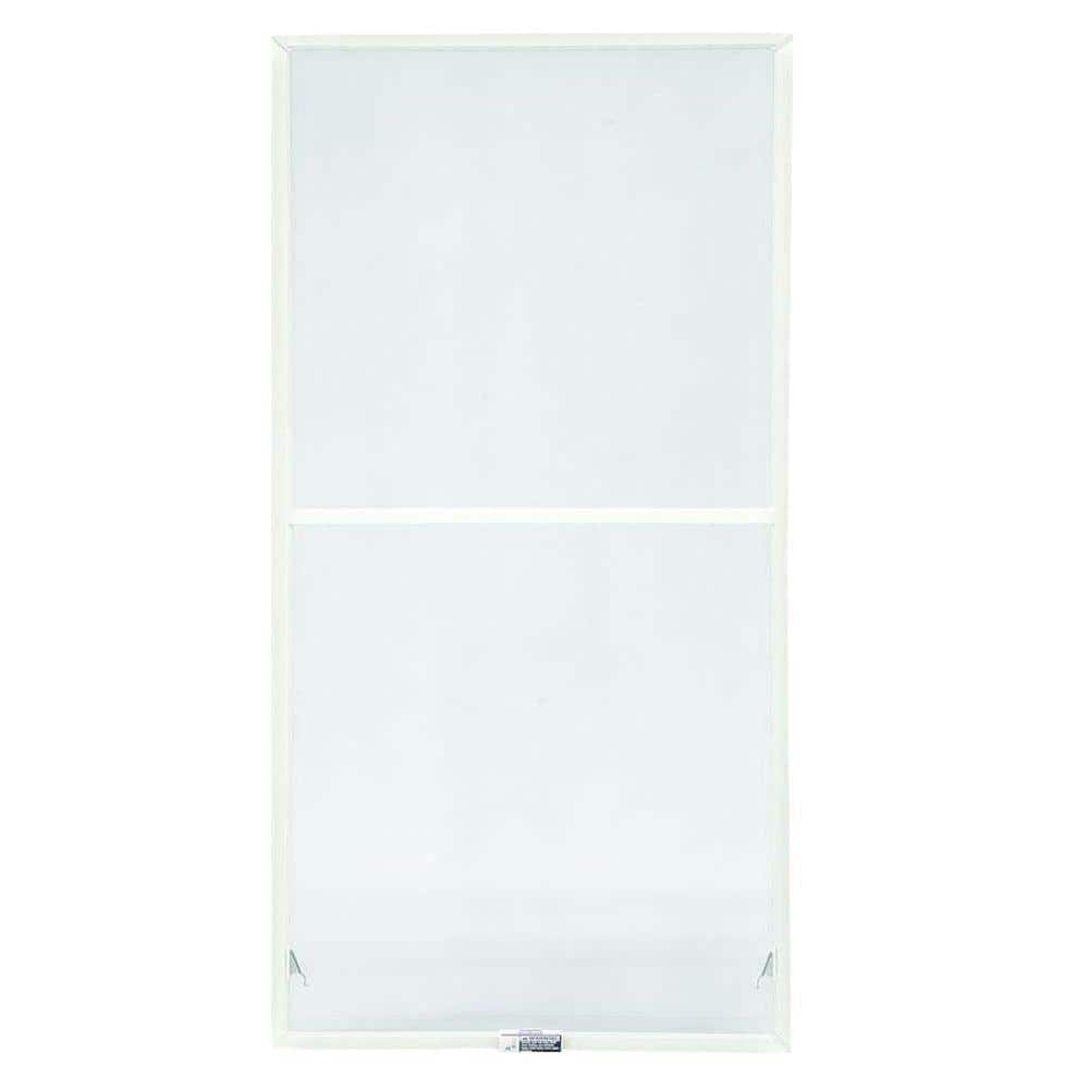 31-7/8 in. x 34-27/32 in. 200 and 400 Series White Aluminum Double-Hung Tru