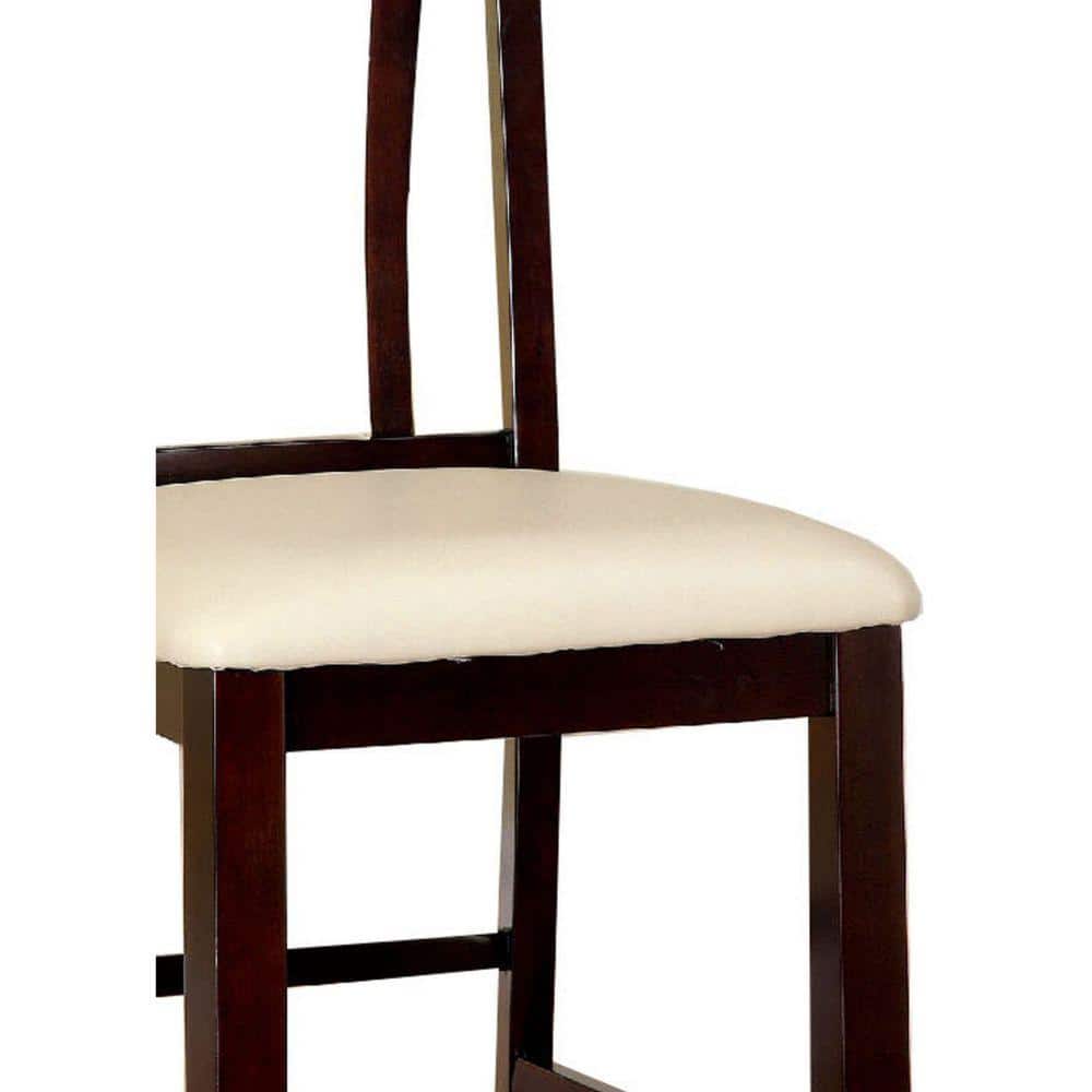 Ivory Upholstered Parsons Counter Height Side Chair