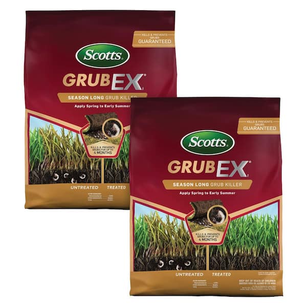 GrubEx1 14.35 lbs. 5,000 sq. ft. Season Long Grub Killer Protects Lawns Up to 4 Months (2-Pack)