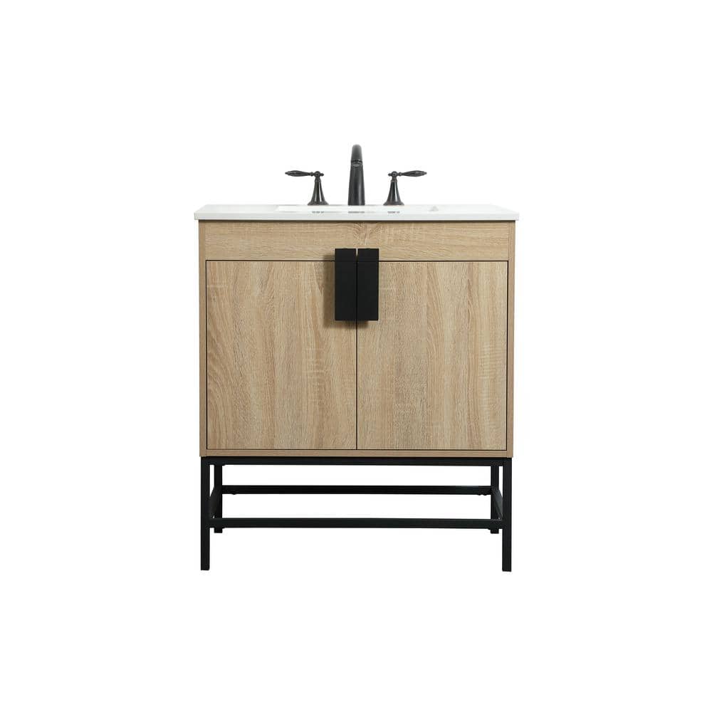 Simply Living 30 in. W x 19 in. D x 33.5 in. H Bath Vanity in Mango Wood wi