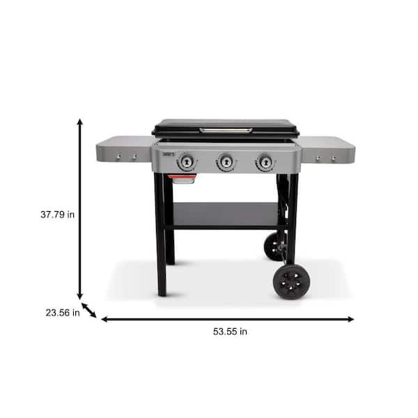 American Grill Goods - Double Pre-Seasoned, Square Carbon Steel BBQ Grill  Griddle, Made in USA - Perfect for Gas Grill - Durable, Flat Top Grill Pan  