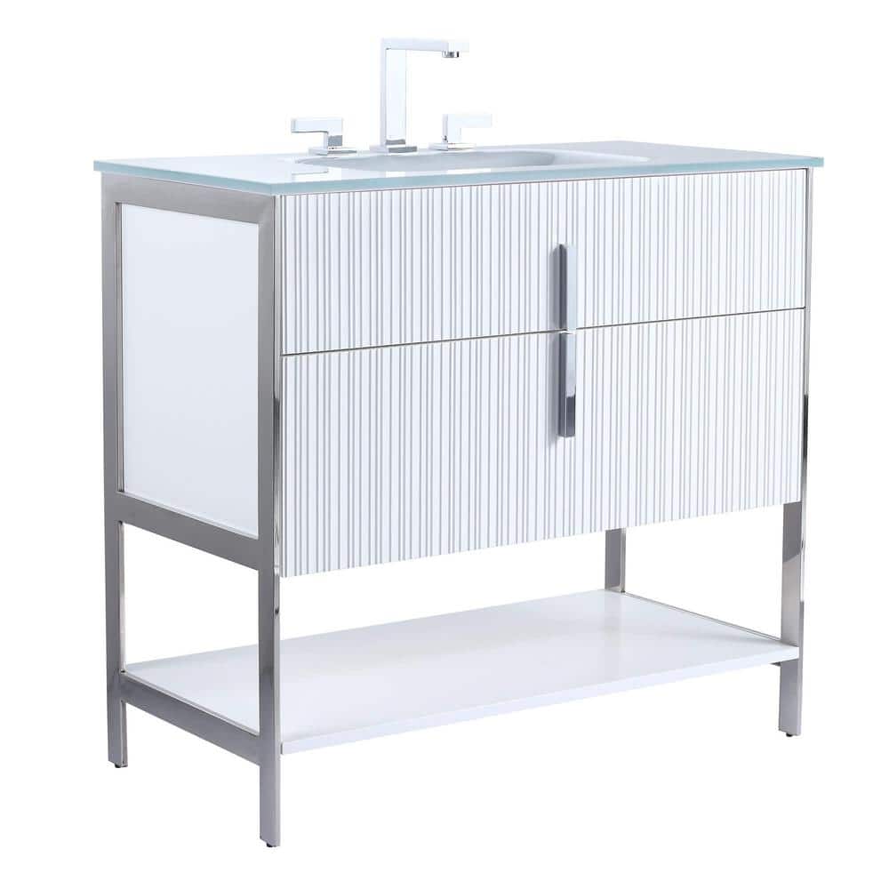 FINE FIXTURES 36 in. W x 18 in. D x 33.5 in. H Bath Vanity in