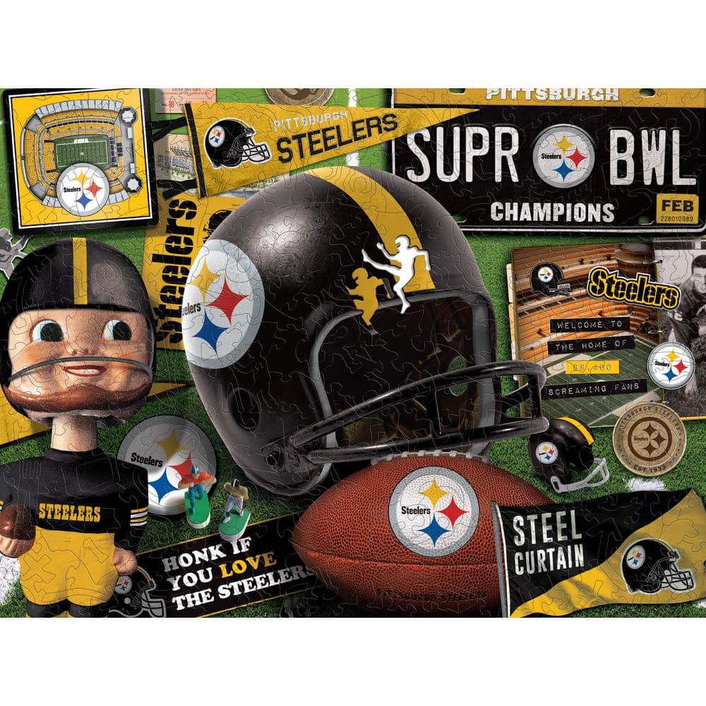 Pittsburgh Steelers Retro Pool Ball Set For Sale